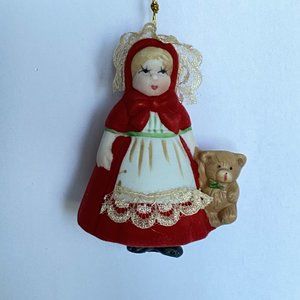 Lil Chimers Heirloom Doll Porcelain Bell Jasco Hanging Tree Ornament 2 3/4" NIB